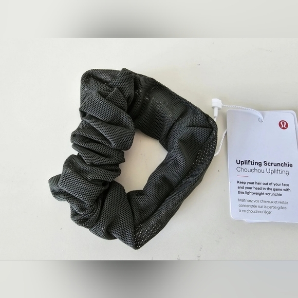 NWT LULULEMON DarkGreen Lightweight Uplifting Scrunchie Hair Tie OS - Picture 4 of 5